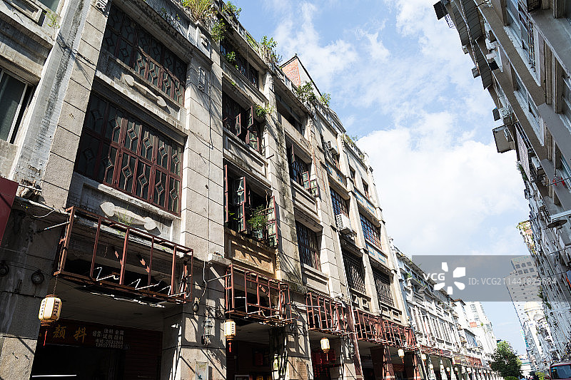 中国广西梧州市景区中国骑楼城图片素材