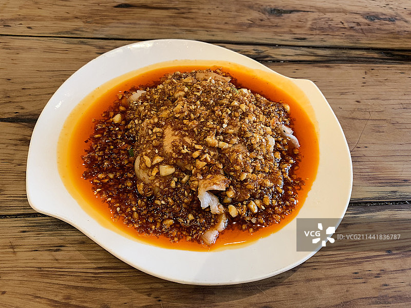 蒜泥白肉图片素材