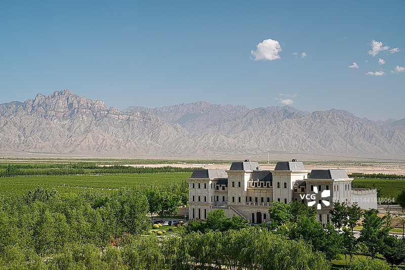 中国宁夏列级酒庄 美贺庄园图片素材