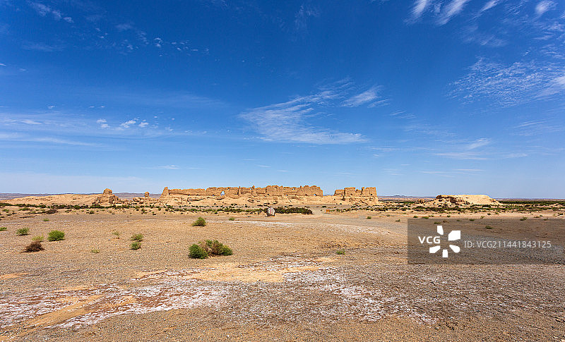 中国甘肃省敦煌市大方盘城遗址图片素材