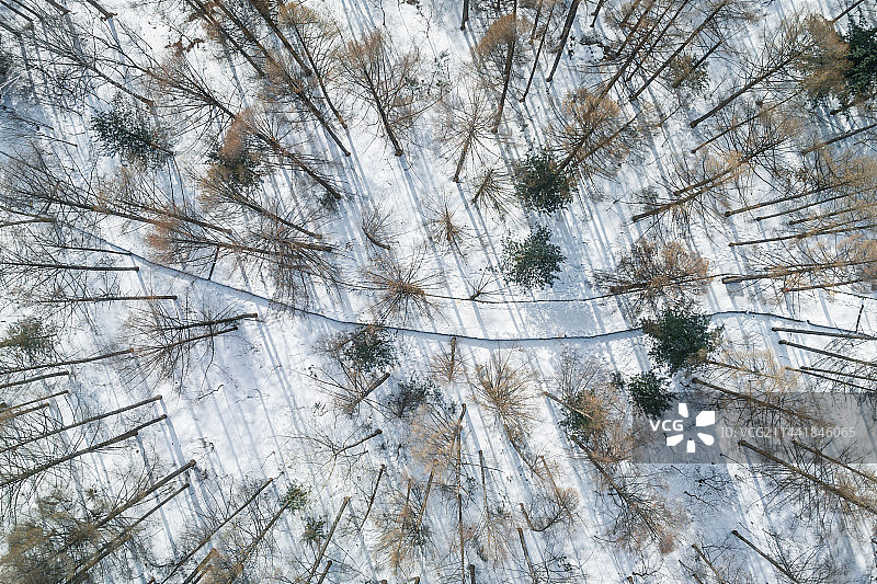 白山市抚松县松江河国家森林公园航拍风光图片素材