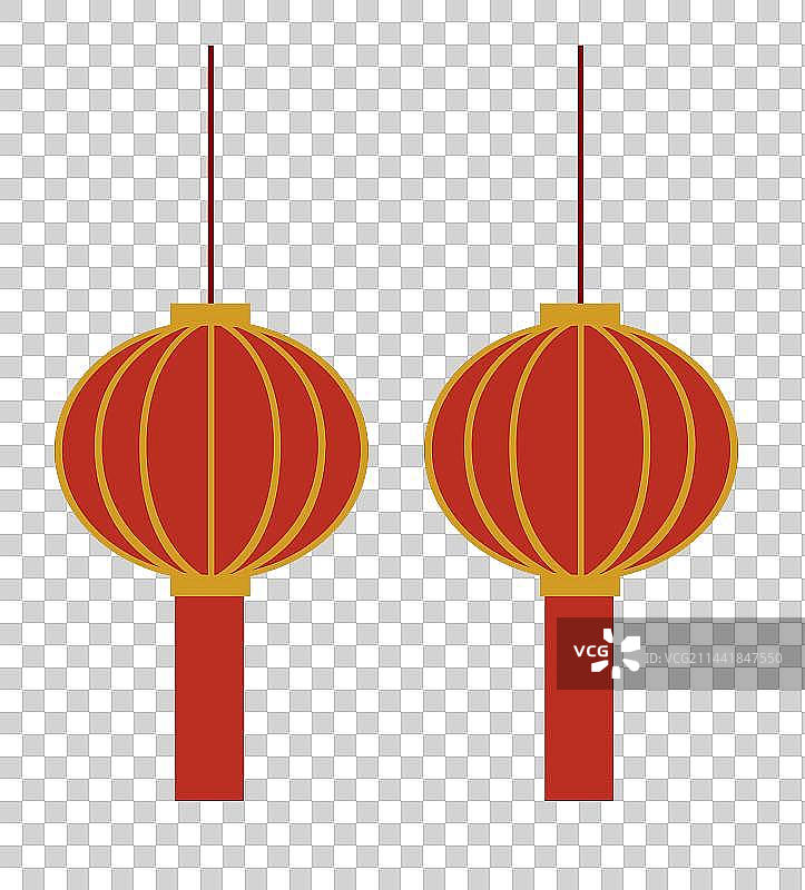 新年节日剪纸风格元素图片素材