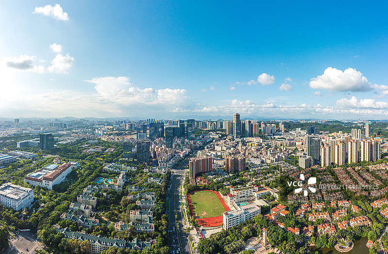 深圳龙岗坂田岗头全景航拍图片素材