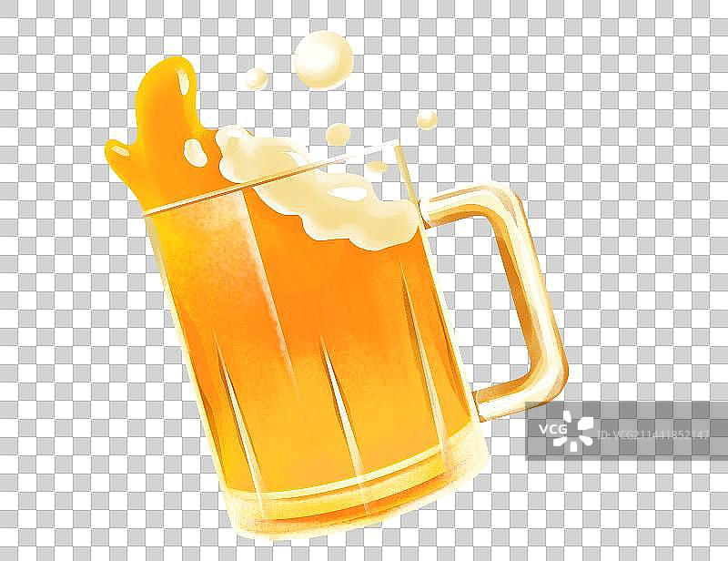 啤酒插画元素图片素材