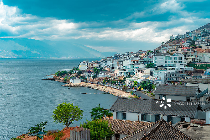 航拍大理双廊图片素材