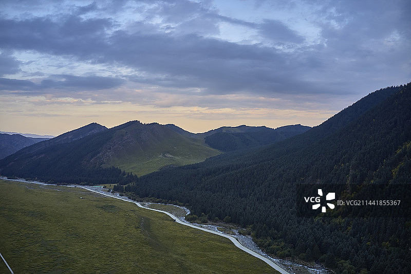 甘肃武威天柱县冰沟河景区图片素材