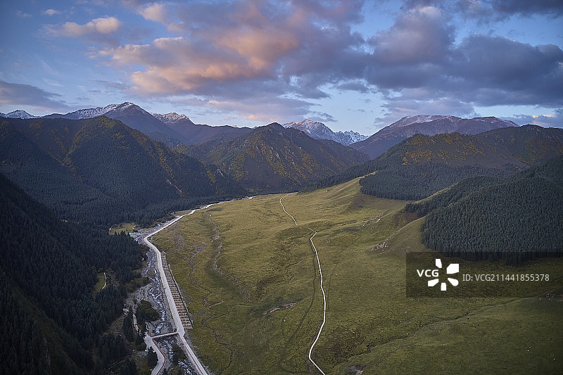 甘肃武威天柱县冰沟河景区图片素材