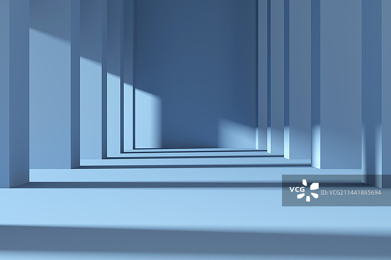 三维抽象的建筑空间图片素材