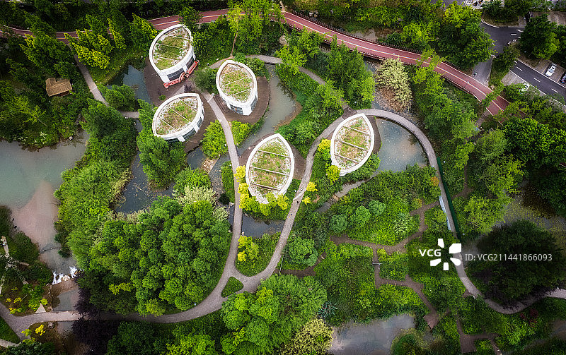 公园一角图片素材