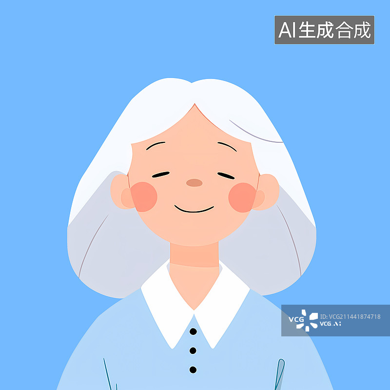 【AI数字艺术】扁平风人像图片素材
