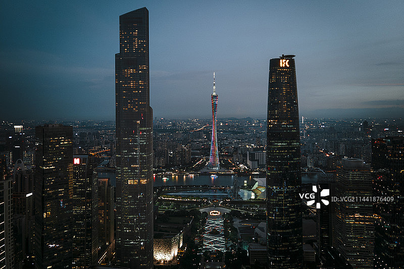 广州塔小蛮腰夜景图片素材