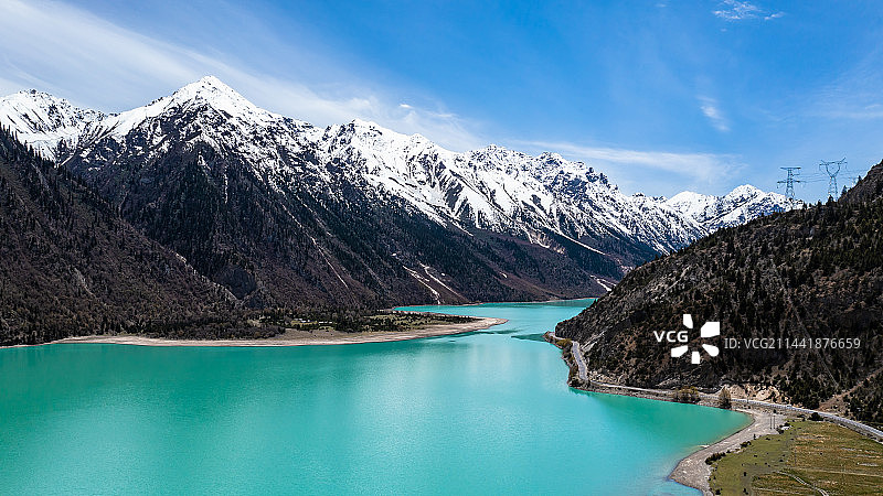 遇见然乌湖图片素材