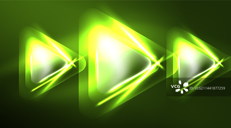 数字霓虹灯抽象背景三角形和图片素材