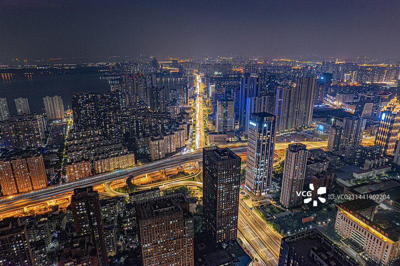 武汉城市夜景图片素材