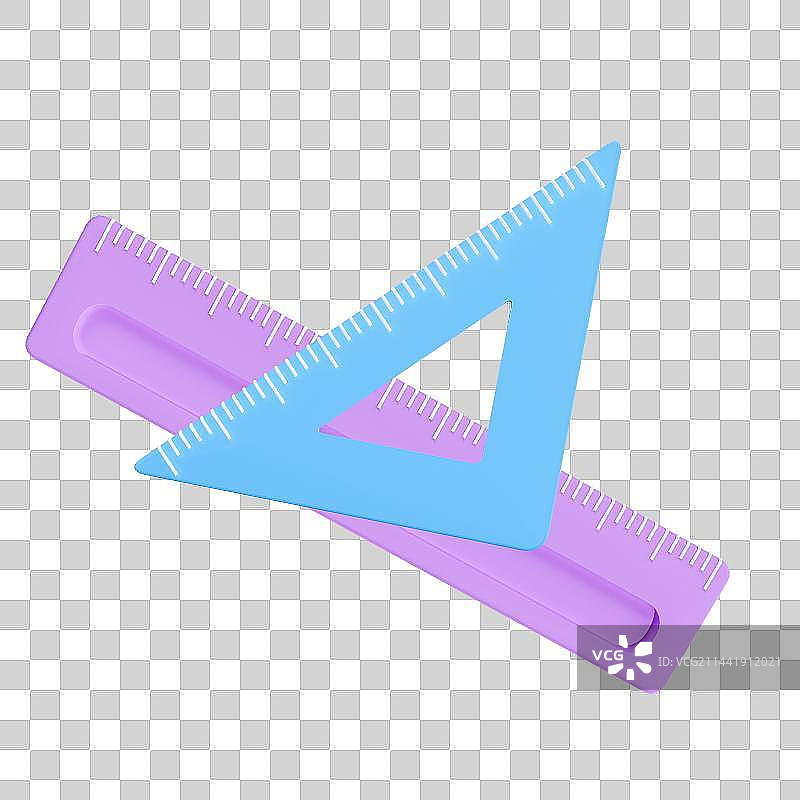 3D立体尺子元素图片素材