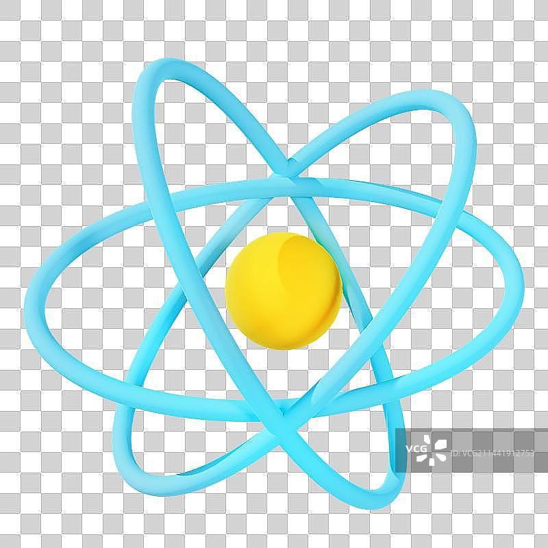 3D立体科学标志元素图片素材