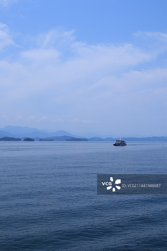 千岛湖游船图片素材