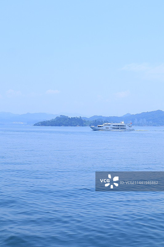 千岛湖游船图片素材