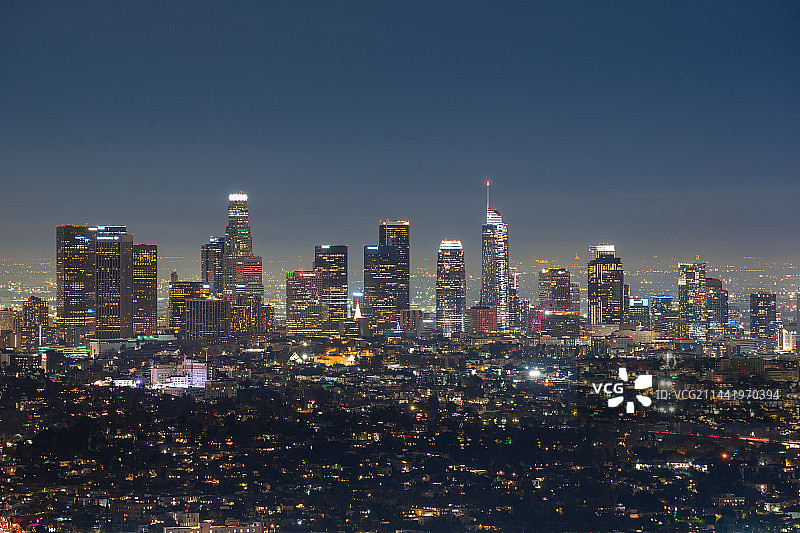洛杉矶的夜景图片素材