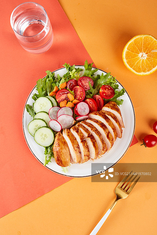 即食鸡胸肉图片素材