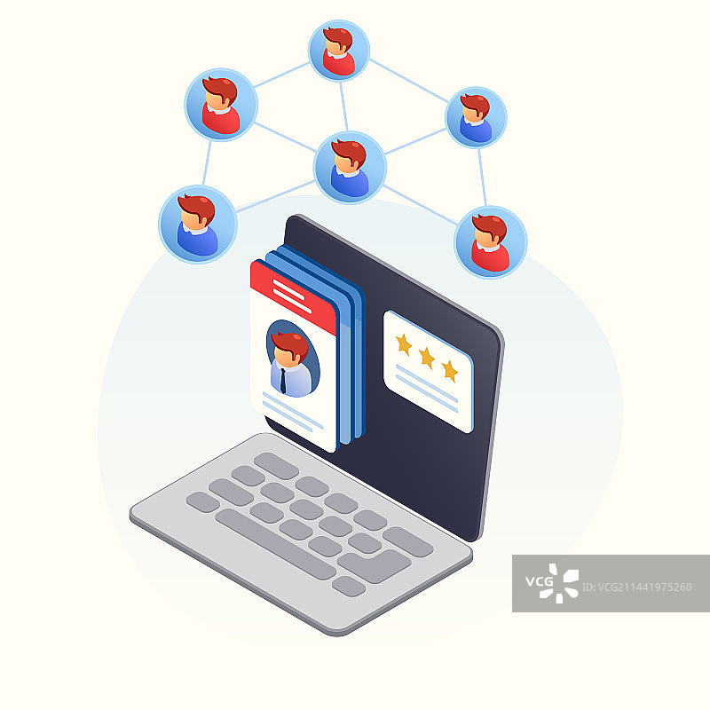 CRM等距概念图片素材