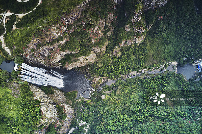 浙江绍兴百丈飞瀑风景区图片素材