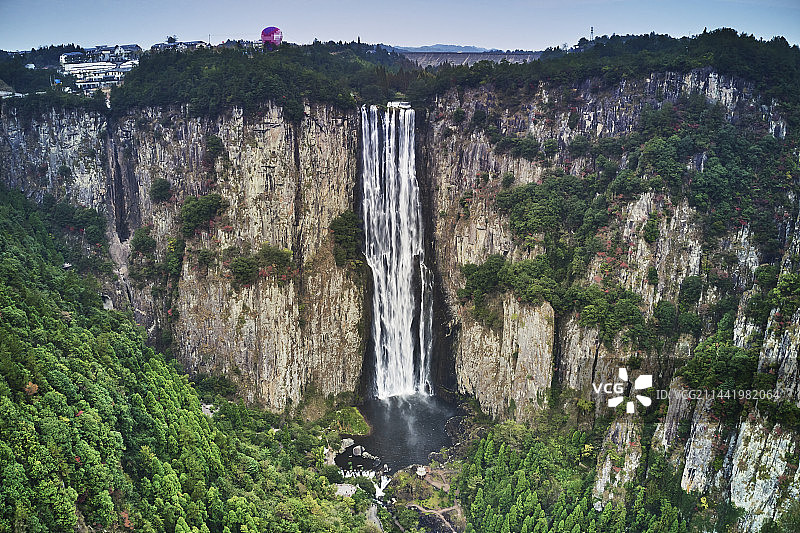 浙江绍兴百丈飞瀑风景区图片素材