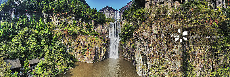 浙江绍兴百丈飞瀑风景区图片素材