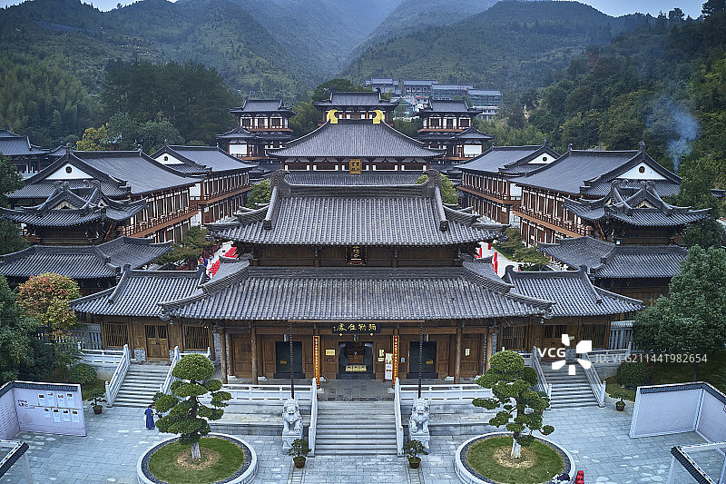 浙江温州文成安福寺图片素材