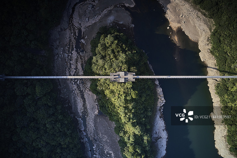 航拍浙江温州文成龙麒源景区图片素材