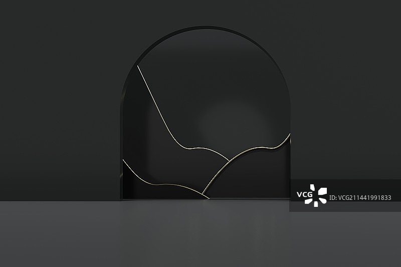 深色三维产品展台背景图片素材