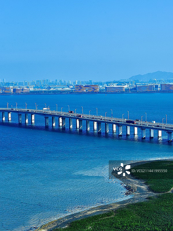 厦门集美跨海大桥风光图片素材