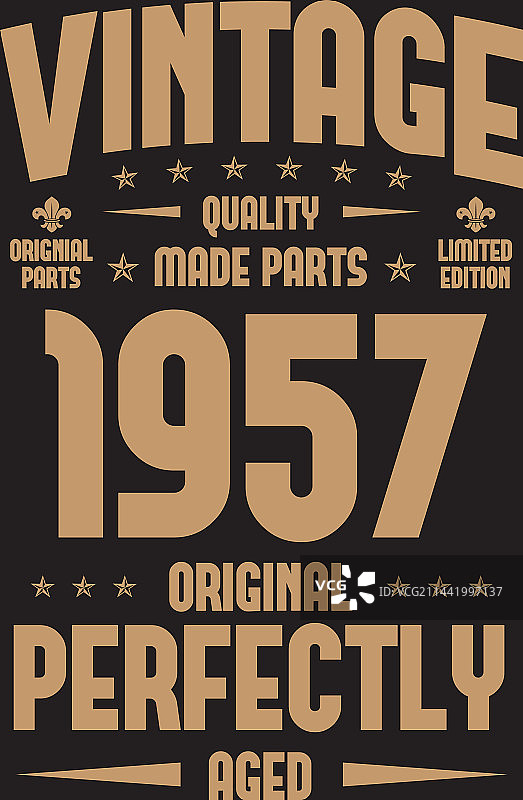 1957年复古风设计元素图片素材