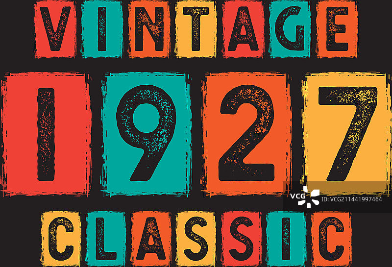 复古经典1927图片素材