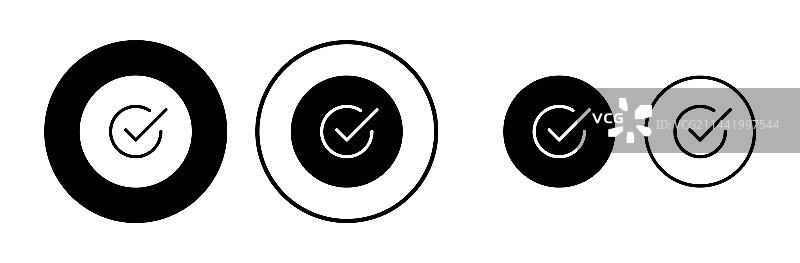 已批准或认证的勋章图标图片素材