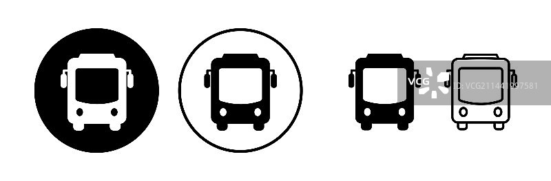 公交车图标图片素材