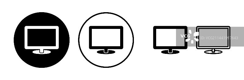电脑图标电脑显示器图标图片素材