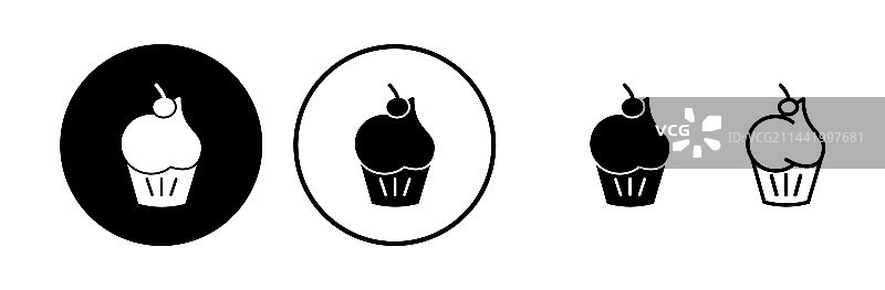 纸杯蛋糕图标图片素材