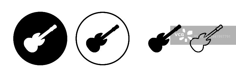 吉他图标乐器标志图片素材