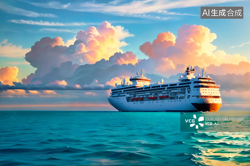 【AI数字艺术】游艇生活图片素材