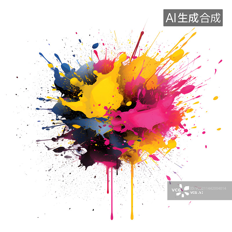【AI数字艺术】AIGC:彩色的抽象背景 视觉冲击 液体图片素材