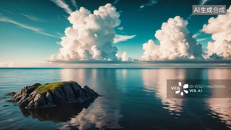 【AI数字艺术】唯美海景壁纸图片素材