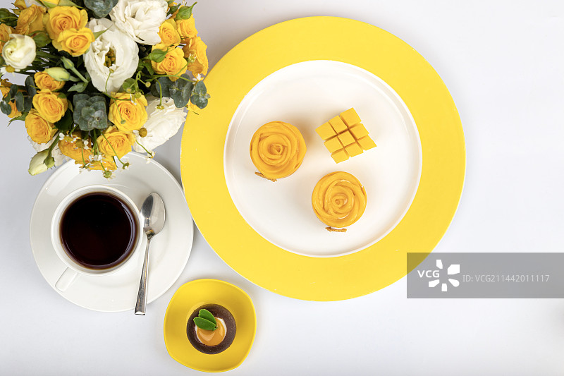 芒果下午茶图片素材