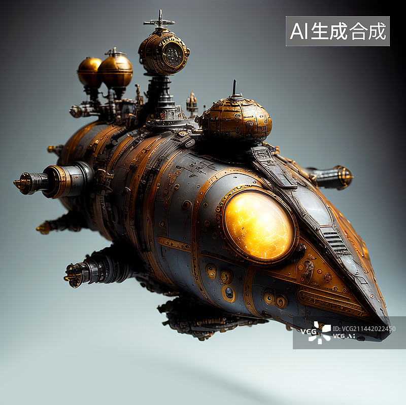 【AI数字艺术】蒸汽宇宙战舰托马斯风格3D模型卡通图片素材