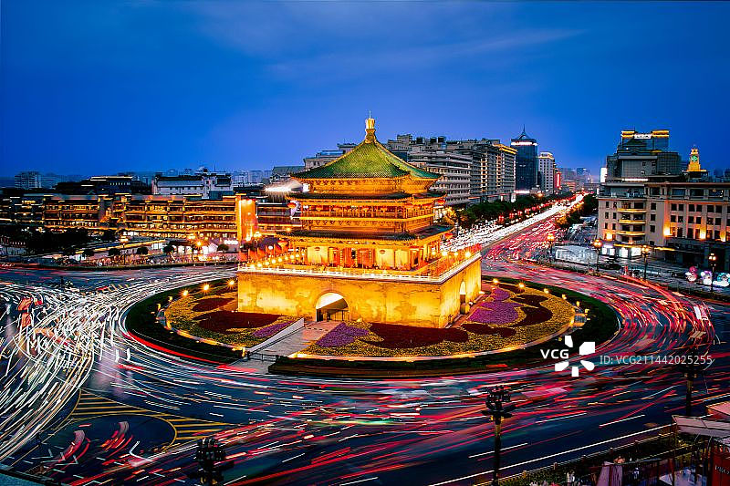 西安钟楼图片素材