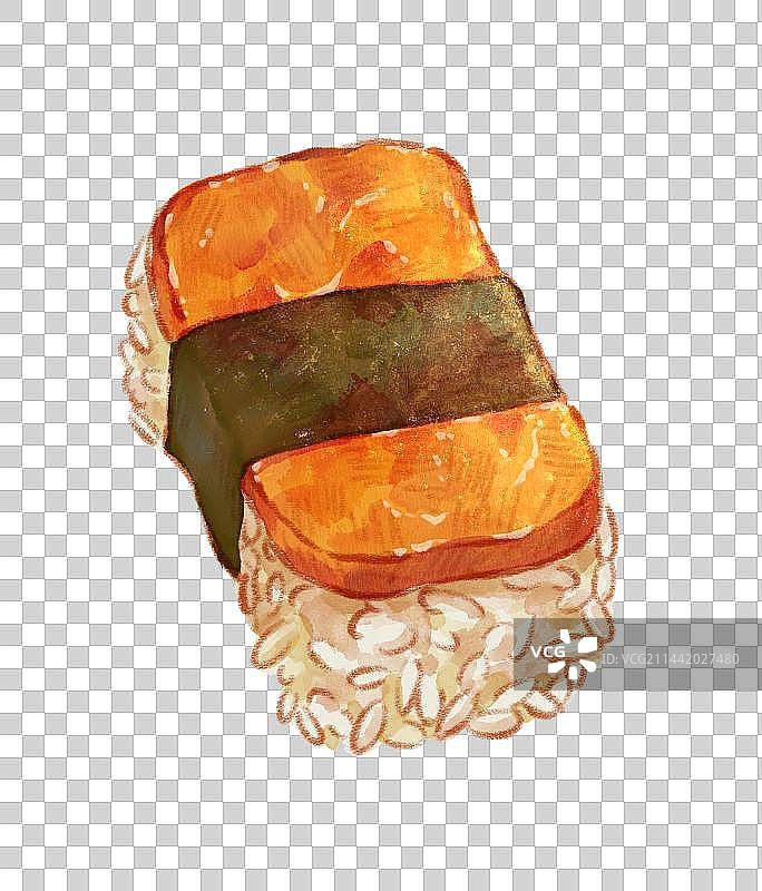 手绘可爱日本传统料理食物寿司图片素材