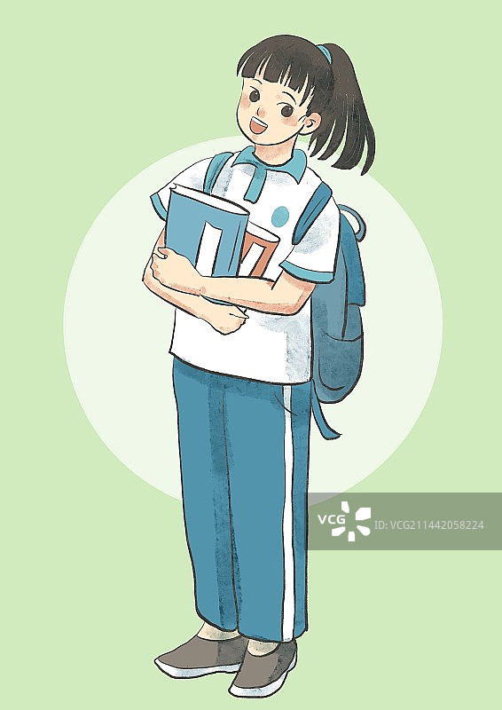 青春活力中学生图片素材