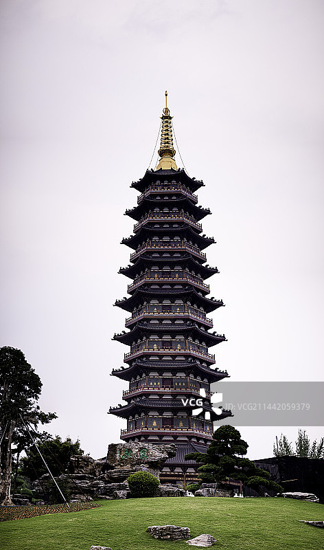 万佛塔公园丨金华丨白天图片素材