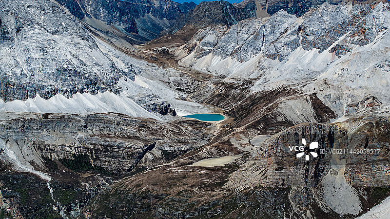 稻城亚丁珍珠海牛奶海图片素材