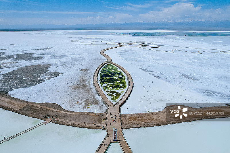 茶卡盐湖吊坠图片素材